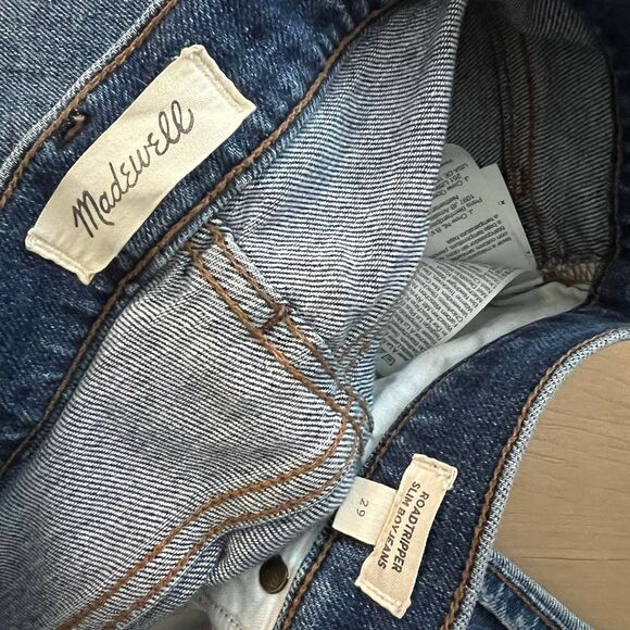 Madewell Roadtripper Slim Boy Jeans SZ 29 Medium Wash Denim High Rise - Picture 4 of 4